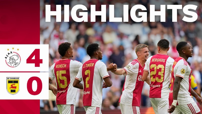 The Perfect Streak Continues 🏎💨 : Highlights Ajax - Sc Cambuur