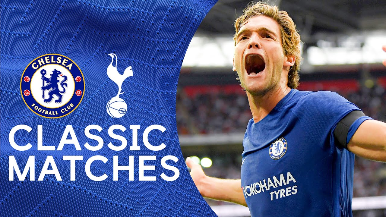 image 0 Tottenham 1-2 Chelsea : Marcos Alonso Double Extends Tottenham Wembley Woes : Classic Highlights