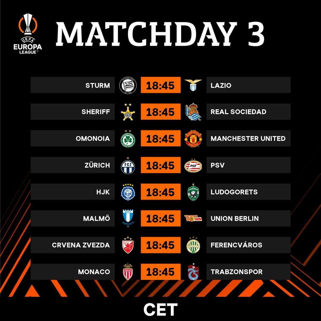 UEFA Europa League - #UEL Matchday 3