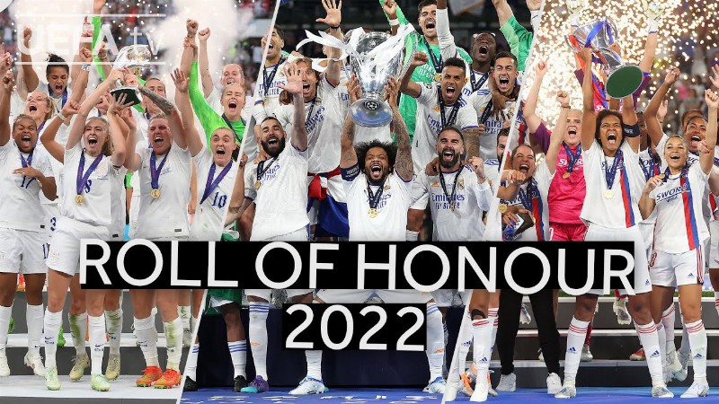 Uefa Roll Of Honour 2022