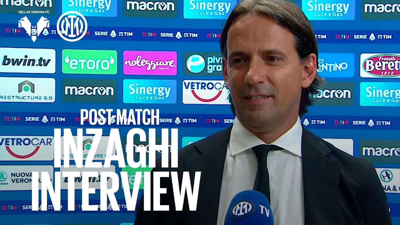 image 0 Verona 1-3 Inter : Simone Inzaghi Exclusive Interview [sub Eng] 🎙️⚫🔵