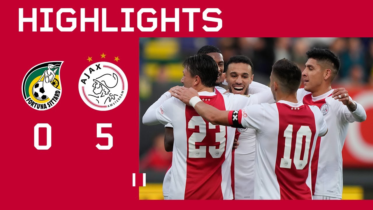 image 0 We Don't Stop Scoring! ⚽⚽⚽⚽⚽ : Highlights Fortuna Sittard - Ajax : Eredivisie