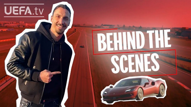 🏎️  Zlatan IbrahimoviĆ Meets Ferrari Ft. Leclerc & Sainz : Behind-the-scenes 🎬